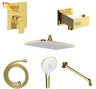BỘ SEN TẮM ÂM TƯỜNG MẠ VÀNG AMERICAN STANDARD WF-1321CS CHÍNH HÃNG