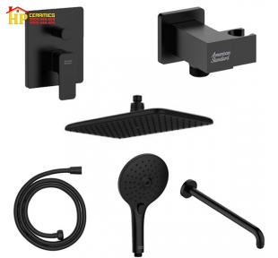 BỘ SEN TẮM NÓNG LẠNH ÂM TƯỜNG MÀU ĐEN AMERICAN STANDARD WF-1321MB CHÍNH HÃNG