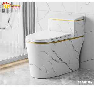 BÀN CẦU KHỐI THÂN LÙN TRẮNG VÂN KHÓI 876 CAO CẤP GIÁ RẺ