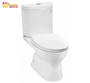 BÀN CẦU HAI KHỐI TOTO CS325DRT10 NẮP TC395VS CHÍNH HÃNG