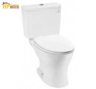 BÀN CẦU HAI KHỐI TOTO CS735DT10 NẮP TC395VS CHÍNH HÃNG 