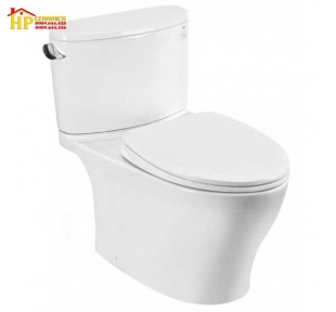 BÀN CẦU HAI KHỐI TOTO CS767RT10 NẮP TC385VS CHÍNH HÃNG
