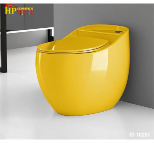 BÀN CẦU KHỐI QUẢ TRỨNG MÀU VÀNG ST-1C251 CAO CẤP GIÁ RẺ