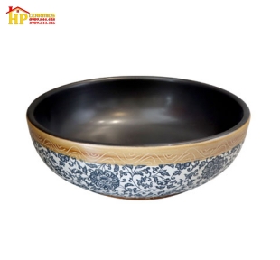CHẬU LAVABO SỨ HOA VĂN CĐ04