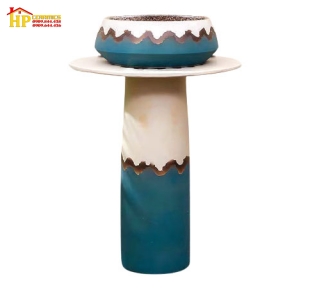 CHẬU LAVABO SỨ NGHỆ THUẬT CÓ CHÂN CĐC-06