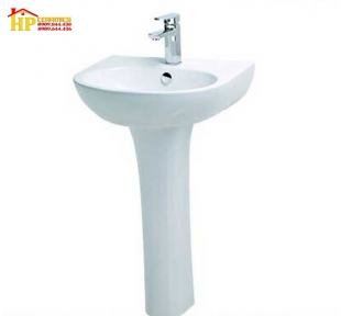 LAVABO TREO TƯỜNG CHÂN ĐỨNG CAESARL2140+P2445 CHÍNH HÃNG