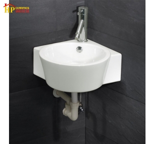 CHẬU LAVABO GÓC TREO TƯỜNG CAESAR LF5238 CHÍNH HÃNG