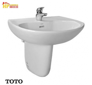CHẬU LAVABO TREO TƯỜNG CHÂN TREO TOTO LHT239C CHÍNH HÃNG