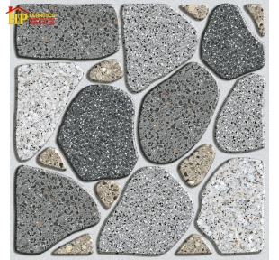 GẠCH LÁT SÂN VƯỜN 50X50 SỎI XÁM 5402 CAO CẤP GIÁ RẺ