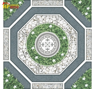 GẠCH LÁT SÂN VƯỜN 50X50 CỎ VIỀN LỤC GIÁC SỎI TRẮNG 5407 CAO CẤP GIÁ RẺ