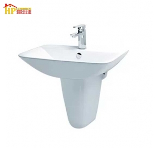 LAVABO CHÂN TREO CAESAR L2365+P2443 CHÍNH HÃNG