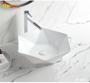 LAVABO ĐẶT BÀN LỤC GIÁC LA-72 CAO CẤP GIÁ RẺ