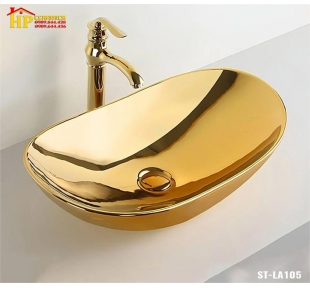 LAVABO ĐẶT BÀN THUYỀN VÀNG LA105 CAO CẤP GIÁ RẺ