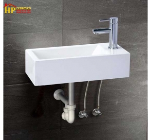 CHẬU LAVABO TREO TƯỜNG CAESAR LF5239S CHÍNH HÃNG