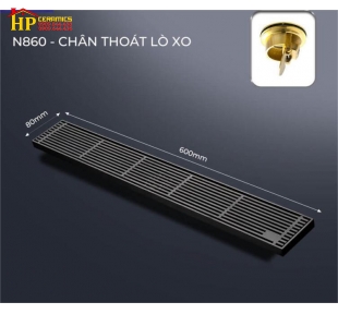 PHỄU THOÁT SÀN 8X60 MÀU XÁM CAO CẤP GIÁ RẺ