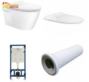 NGUYÊN BỘ BÀN CẦU TREO TƯỜNG AMERICAN STANDARD VF-3119B NẮP ÊM WP-C119 CHÍNH HÃNG