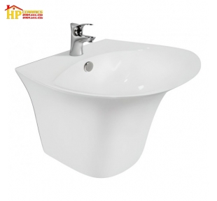 CHẬU LAVABO TREO TƯỜNG VIGLACERA V63 CHÍNH HÃNG