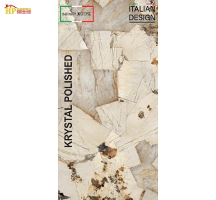 GẠCH LÁT NỀN 160X320 VÂN ĐÁ GHÉP NÂU