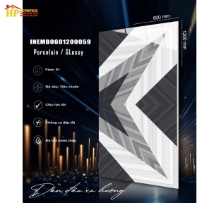 GẠCH ĐIỂM XÉO 60X120 HIỆU ỨNG 3D 059