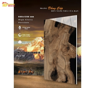 GẠCH LÁT NỀN 60X120 VÂN ĐÁ LOANG NÂU 019