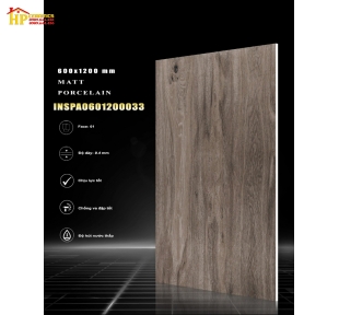 GẠCH LÁT NỀN 60X120 VÂN GỖ ĐẬM 033