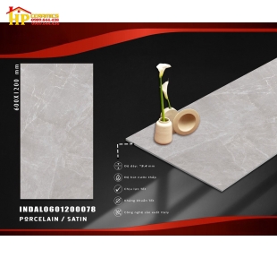 GẠCH LÁT NỀN 60X120 VÂN ĐÁ XÁM MATT SUGAR