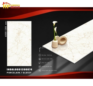 GẠCH LÁT NỀN 60X120 TRẮNG VÂN CHỈ VÀNG 074