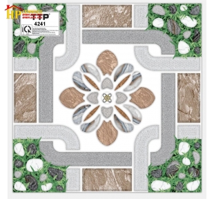 GẠCH SÂN VƯỜN 40X40 HOA VĂN SỎI CỎ GIÁ RẺ