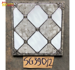 GẠCH 30X30 KHẮC BẠC CARO XÁM