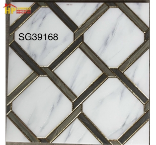 GẠCH 30X30 CARO KHẮC KIM VÀNG