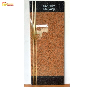 GẠCH LÁT CẦU THANG 47X120 VÂN ĐÁ HOA CƯƠNG NÂU VÀ ĐEN