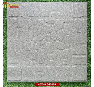 GẠCH SÂN VƯỜN 40X40 SỎI LÔNG CHUỘT GS3009 CAO CẤP GIÁ RẺ