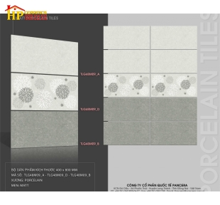 GẠCH 40X80 VÂN MÂY XÁM ĐIỂM BÔNG MATT 48M09