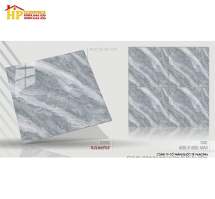 GẠCH LÁT NỀN 60X60 VÂN XÁM ĐẬM CHỈ VÀNG 66P07