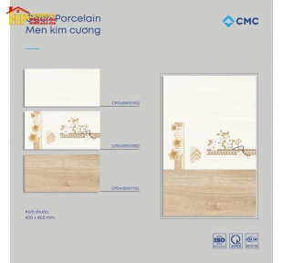 GẠCH 40X80 VÂN GỖ NÂU ĐIỂM BÔNG TRẮNG  SIÊU BÓNG 019