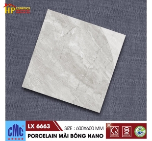 GẠCH 60X60 ĐÁ XÁM 6663