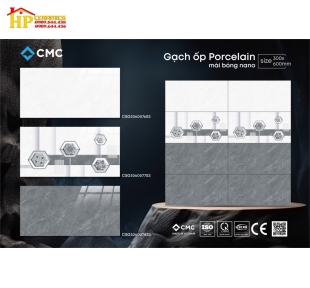 GẠCH 30X60 VÂN XÁM SIÊU BÓNG DDIERM LỤC GIÁC