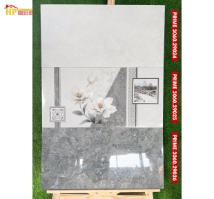 GẠCH 30X60 VÂN ĐÁ XÁM ĐIỂM BÔNG TRẮNG BÓNG KIẾNG