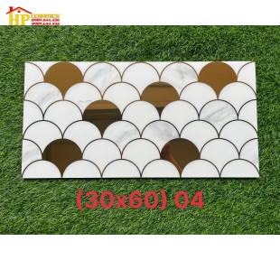 GẠCH 30X60 TRANG TRÍ VẨY CÁ TRẮNG VÀNG