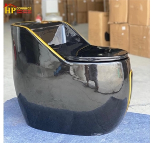 BÀN CẦU TRỨNG ĐEN CHỈ VÀNG