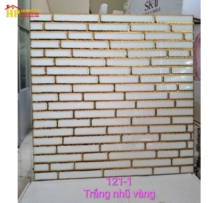 GẠCH 30X30 TRẮNG NHỦ VÀNG