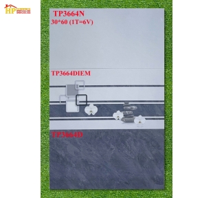 GẠCH 30X60 XÁM BÓNG 2 MÀU ĐIỂM Ô VUÔNG