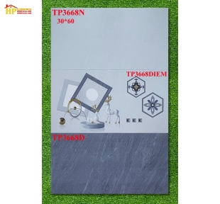 GẠCH 30X60 VÂN XÁM ĐÁ ĐIỂM NAI TRẮNG 3668