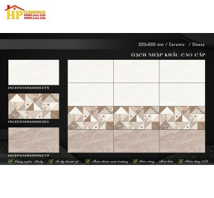 GẠCH 30X60 VÂN MÂY NÂU HIỆU ỨNG 3D