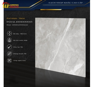 GẠCH 100X100 VÂN ĐÁ XÁM SATIN 15 CAO CẤP