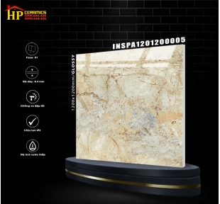 GẠCH 1200X1200 VÂN ĐÁ MARBLE VÀNG CAO  CẤP