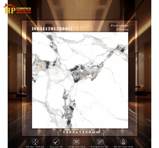 GẠCH 1200X1200 VÂN TRẮNG KHÓI ĐẬM 11 CAO CẤP