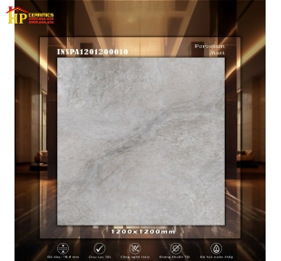 GẠCH 1200X1200 ĐÁ MỜ VÂN XÁM 10 CAO CẤP
