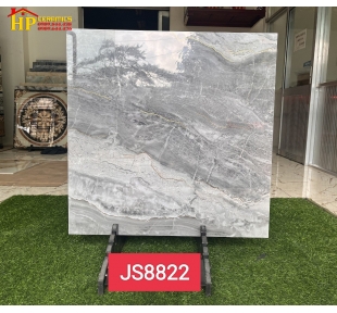 GẠCH LÁT NỀN 80X80 VÂN XÁM NHỦ VÀNG 8822