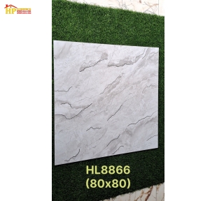 GẠCH LÁT NỀN 80X80 VÂN XÁM KHẮC KIM 8866